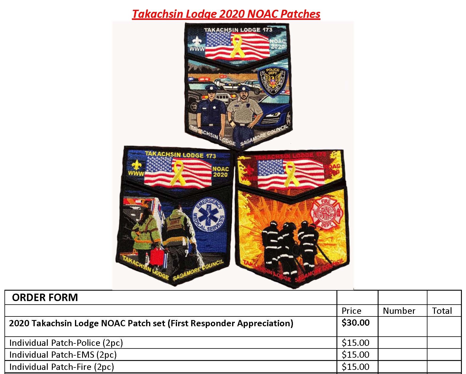 Details about   2018 Lodge 173 Takachsin Spring Weekend  OA Event patch 